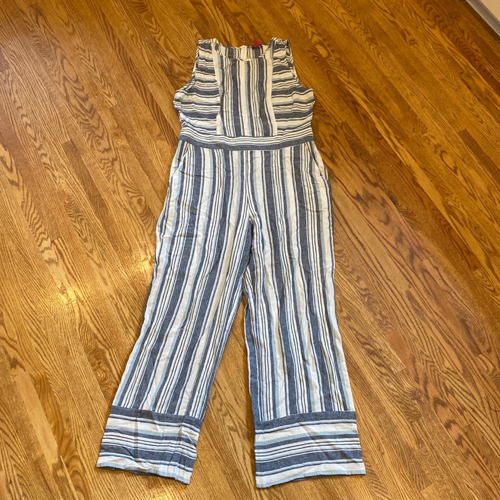 Vince Camuto striped linen jumpsuit